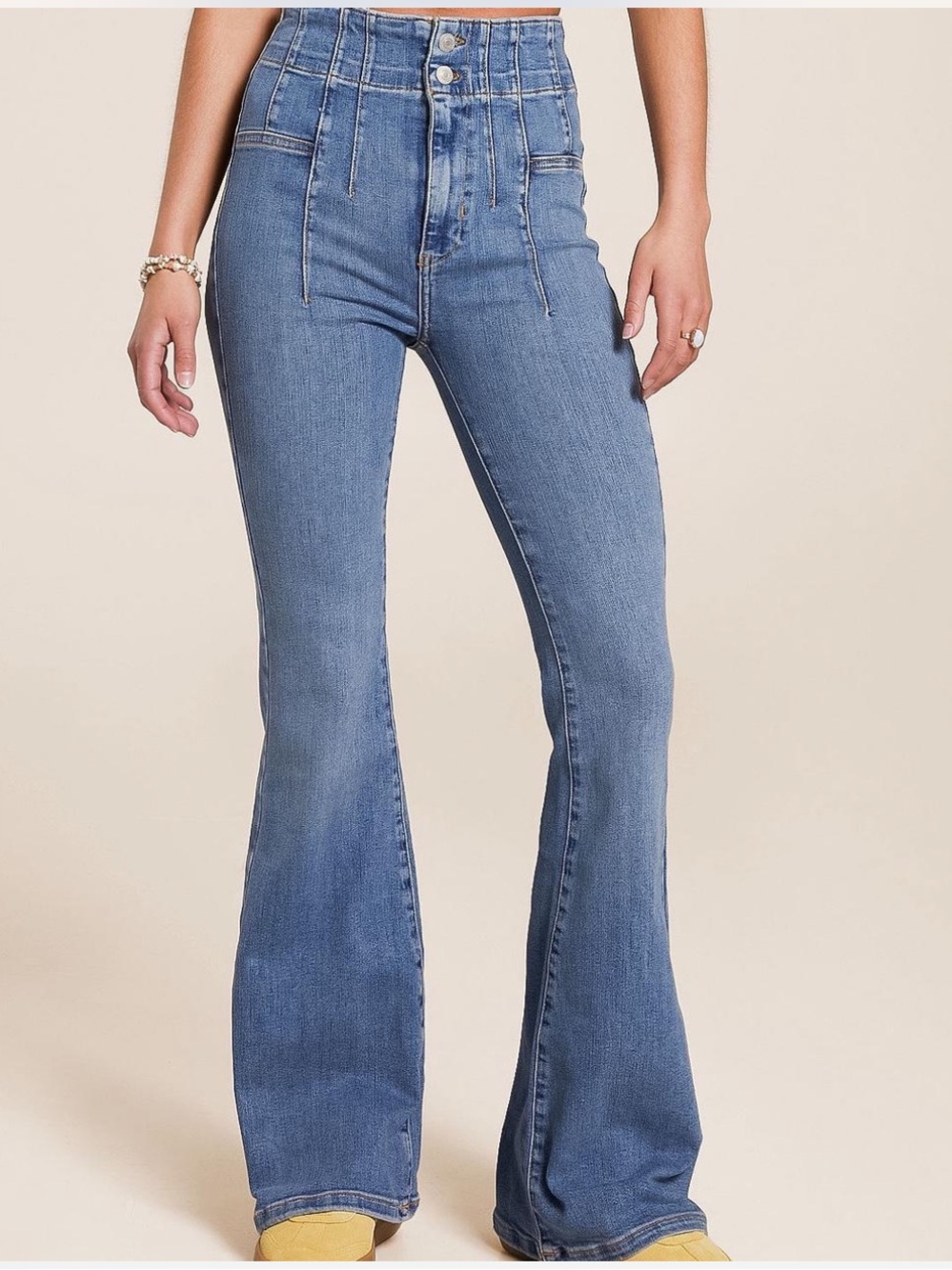 Free People Flare Jeans Jayde Bellbottoms Boho 70s Size 28